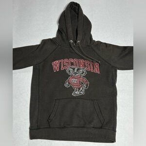 League Black Wisconsin Hoodie